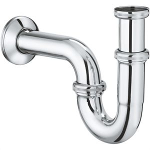 GROHE Siphon Röhren-Geruchverschluss Waschbecken, 1 1/4 Zoll, Edelstahl, verchromt