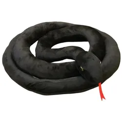 Lean Toys Leantoys Plüsch-Maskottchen schwarze Schlange 110 cm (110 cm)