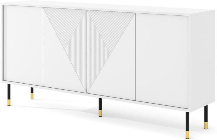 Latitude Run Contemporary Biancha Sideboard 180cm - Refined Storage, Light Appeal White 89cm H X 180cm W X 40cm D