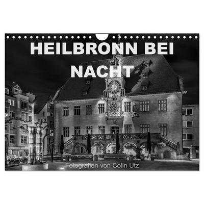 Heilbronn bei Nacht (Wandkalender 2026 DIN A4 quer), CALVENDO Monatskalender