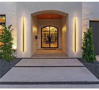 Uplifted Goods Modern Outdoor Wall Sconce Lighting grey neutral Light No Rc 200x8 Cm