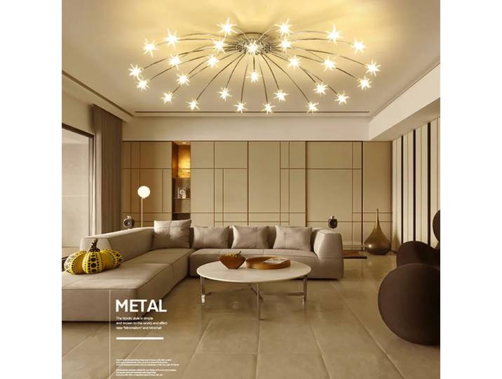 SANDYHA élégant nordique LED ciel étoile lustre luminaire pour salon salle à manger chambre cuisine hôtel Loft moderne