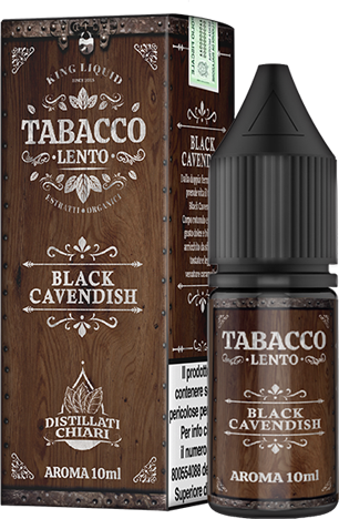 King Liquid Black Cavendish Tabacco Lento Aroma Concentrato 10ml