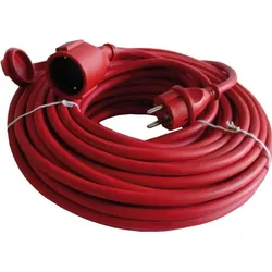 Magni, Verlängerungskabel, UNITEC Gummi-Verlängerung H07RN-F3G1,5mm2 25, IP44, rot (25 m)