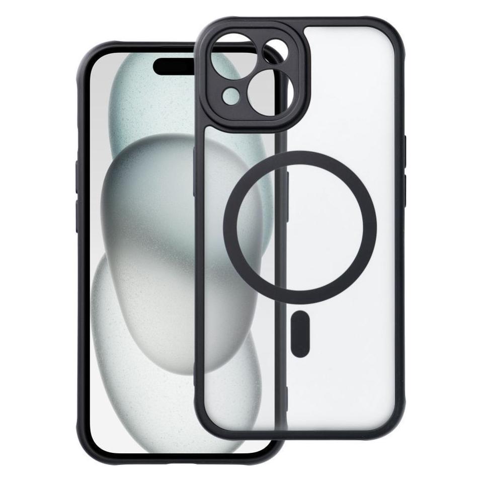 OEM Back panel cover FULL MATTE MAG COVER case geeigner für MagSafe for IPHONE 15 black (Apple iPhone 15) (52741903)