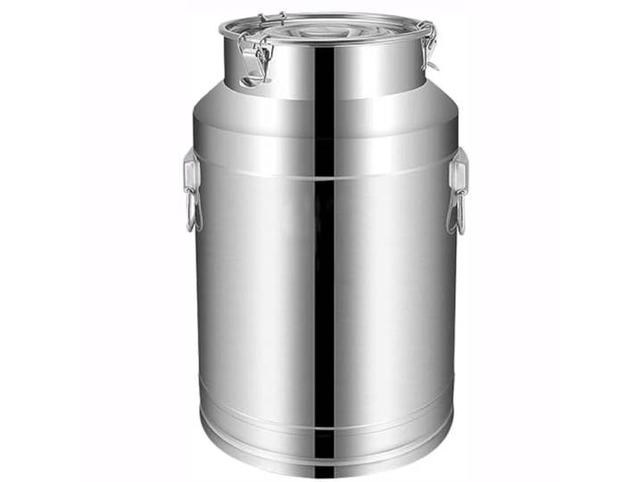 edelstahleimer mit deckel 5-100 liter lebensmittelecht,A-22L edelstahl-milchkanne mit deckel transportkanne mit spannverschluss und gummidichtung,A-22L