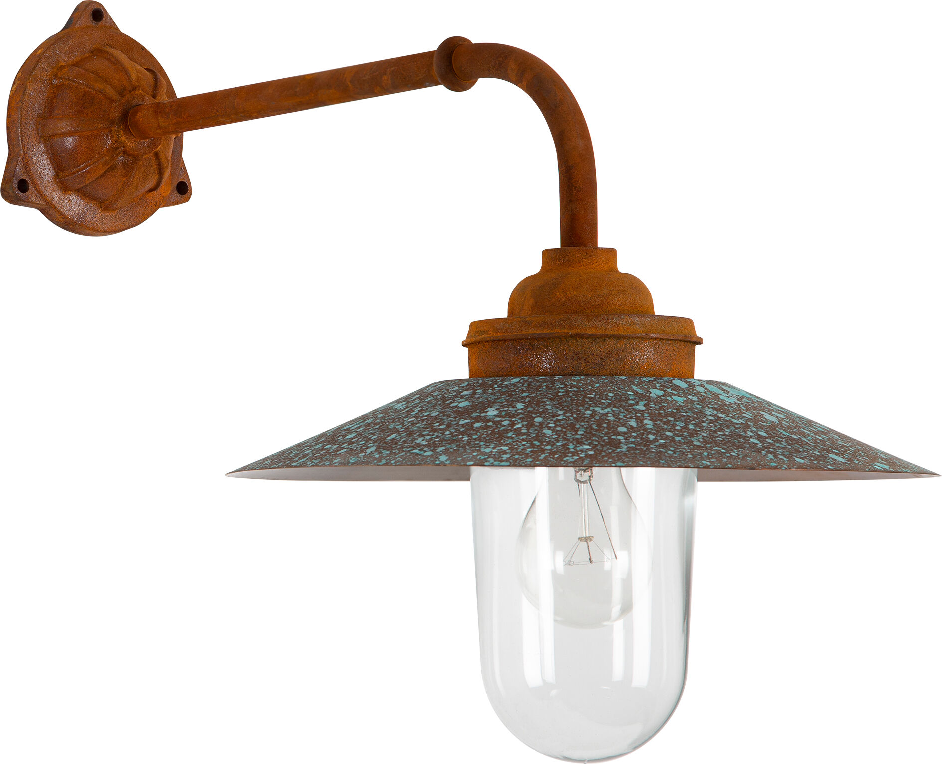 KS Verlichting Provence Stallamp Roest