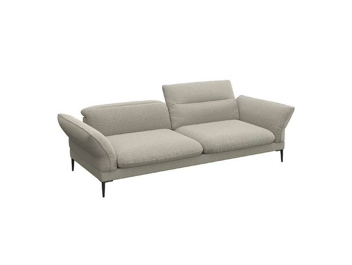 FLEXLUX 3-Sitzer Salino, Funktionssofa, Relaxsofa, Sofa mit Arm- und Kopfteil-Verstellungen, Kaltschaum & Stahl-Wellen