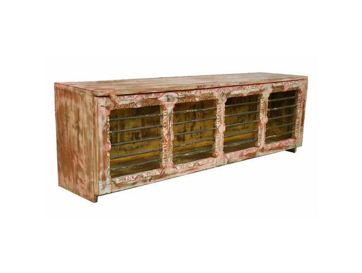 Luxury-Park-Direct Kommode TV Lowboard Reclaim massiv Gitter.Luxury Park