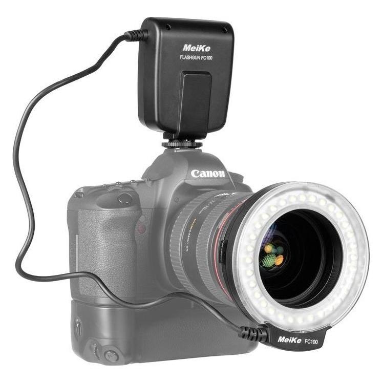 Meike FC 100 Ring Flash (Makroblitz, Canon, Nikon) (D44045)