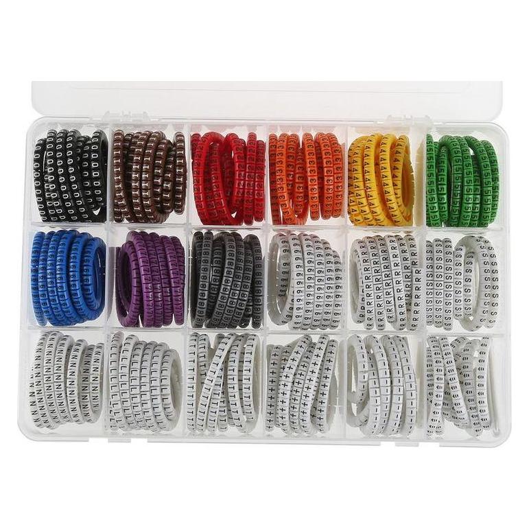 RS PRO PVC Cable Marker Kit 0.75-3.5 mm2 cable (9140602)