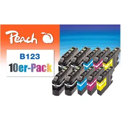Peach, Druckerpatrone, LC-123 Combi Pack 10 (BK, C, M, Y)