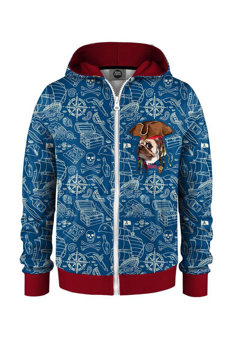 "Pirate Pug" Zip Hoodie