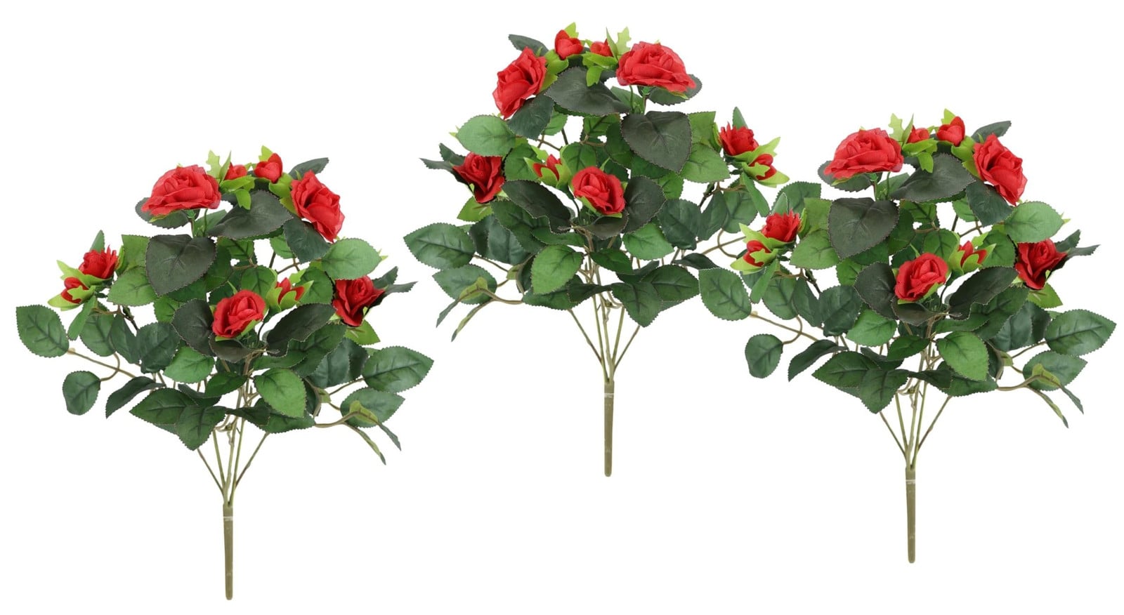 Set van 3 kunstrozen voor decoratie en bruiloften