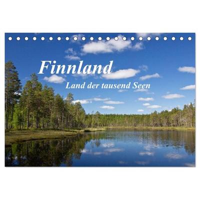 Finnland - Land der tausend Seen (Tischkalender 2026 DIN A5 quer), CALVENDO Monatskalender