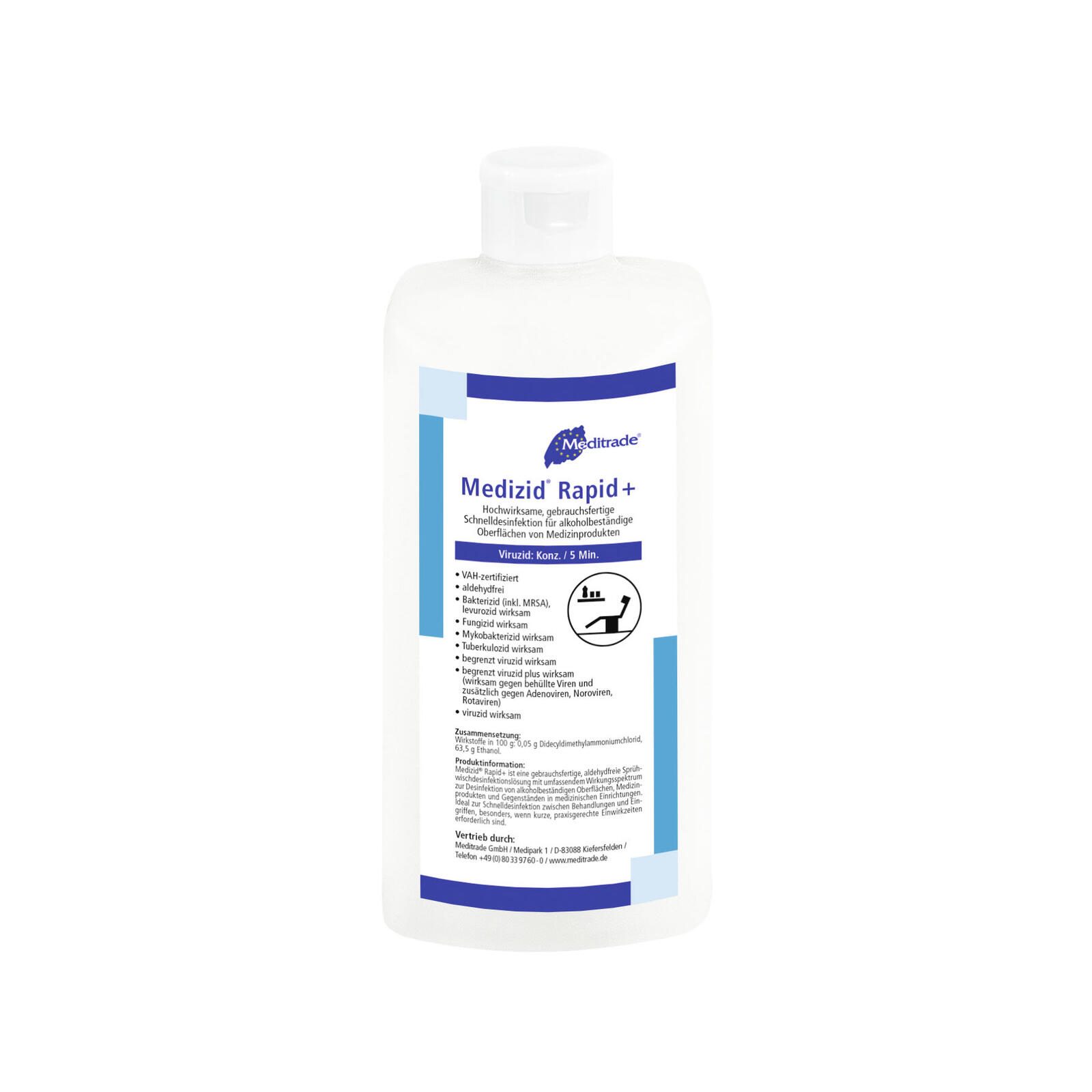 Meditrade® Medizid® Rapid+ Desinfektionsmittel 0,5 l 00975+