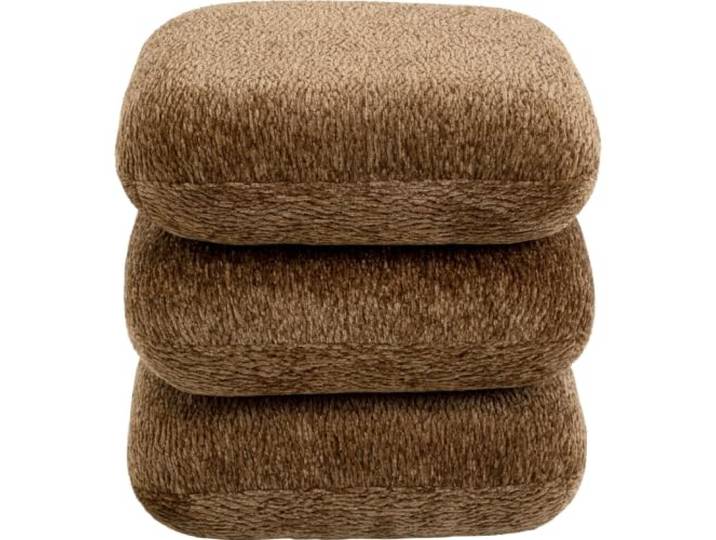 Kare Tabouret pivotant Pepino 45x45cm Marron Design