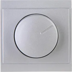 Kopp 803820081 MALTA - Dimmer mit Druck-Wechselschalter (Phasenanschnitt), Farbe: silber