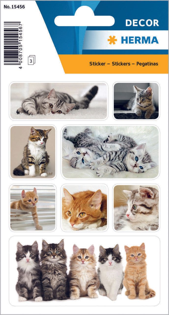 HERMA Aufkleber Katzen 15456