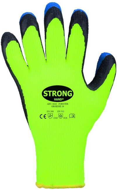 stronghand Gants de travail d'hiver Forster, latex, taille 10