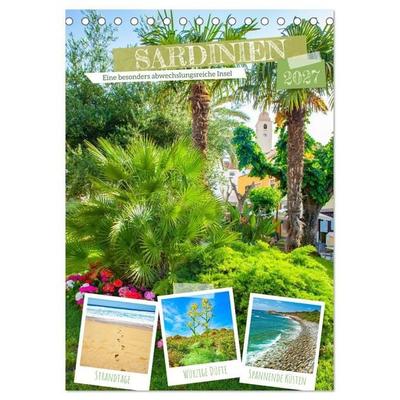 Sardinien - Eine besonders abwechslungsreiche Insel (Tischkalender 2027 DIN A5 hoch), CALVENDO Monatskalender