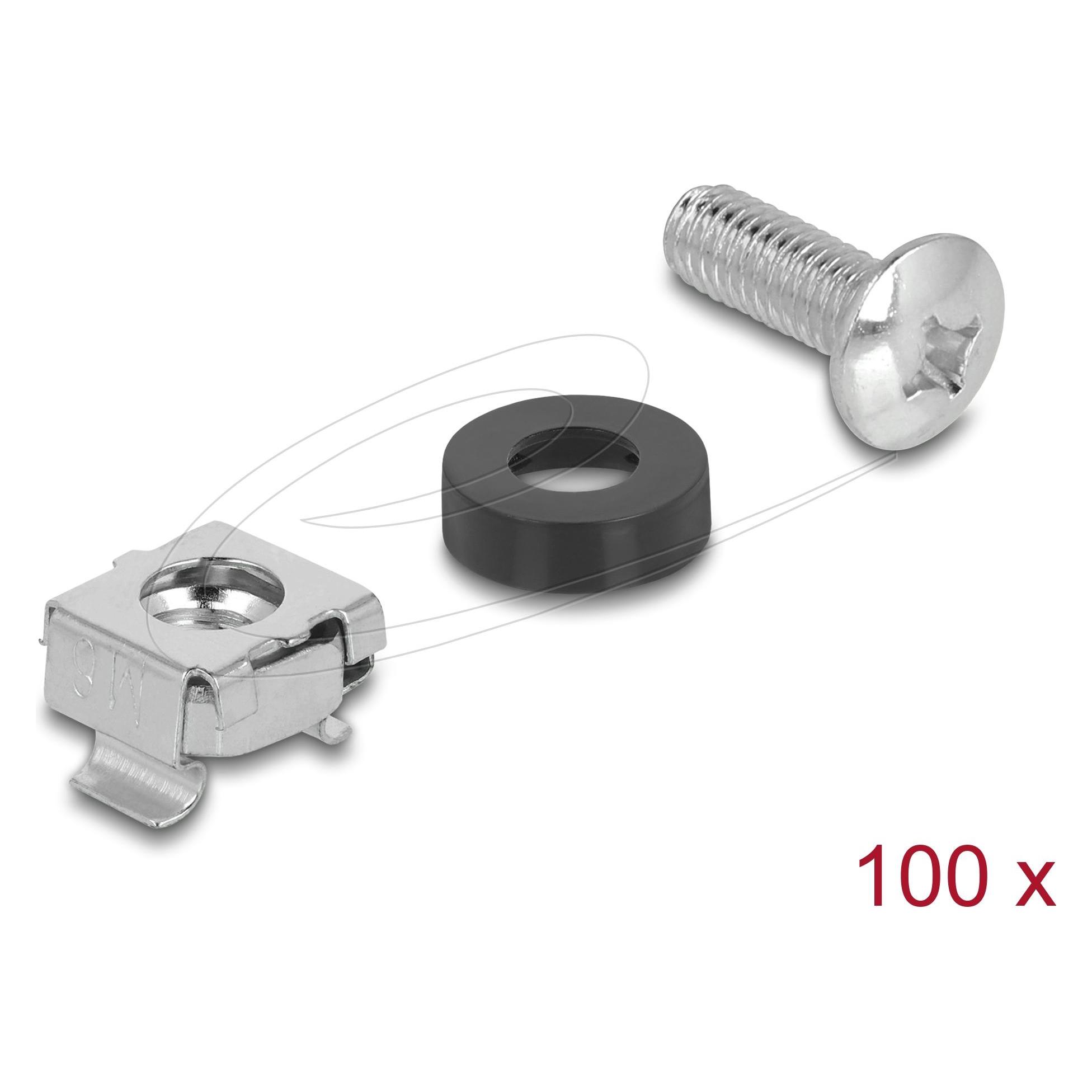 Delock Rack Montage Set für 10" und 19" 100 Stück (42432)