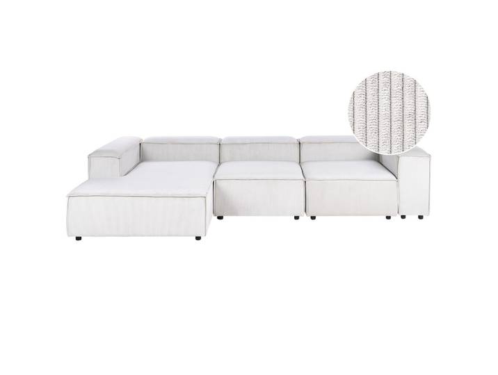 ECKSOFA Modul 4-Sitzer rechtsseitig Cremeweiß Cord Ardal
