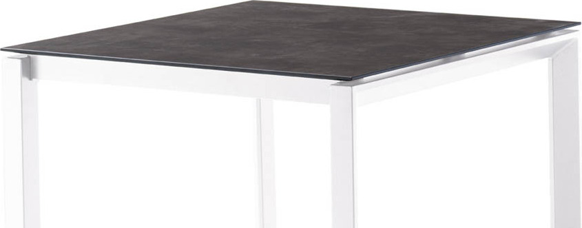 Sieger Polytec Tischplatte für Gartentisch, witterungsbeständig, 90 cm Tiefe