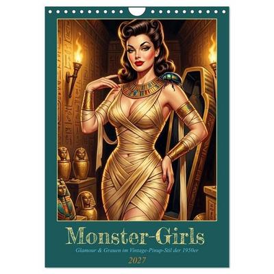 Monster-Girls (Wandkalender 2027 DIN A4 hoch), CALVENDO Monatskalender