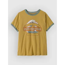 Patagonia Great Waves Ringer T-Shirt lynx tan Gr. S