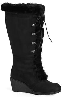 Wide Width Women's Sammy Tall Boot by Cloudwalkers in Black (Size 9 W)