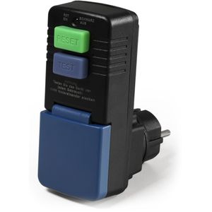 Böttcher-AG Personenschutzschalter PRCD, IP54 Spritzwasserschutz, Steckdosenadapter, 30 mA