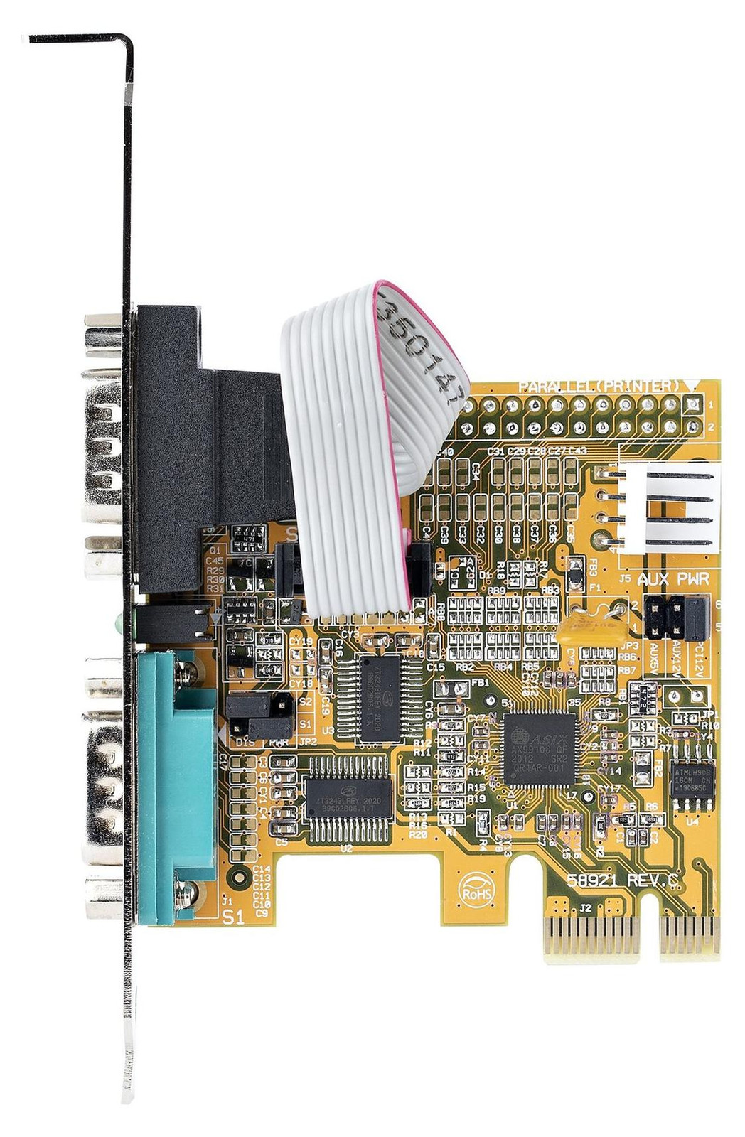 StarTech.com PCIe Seriële kaart RS-232 PCI 2.0 Geel