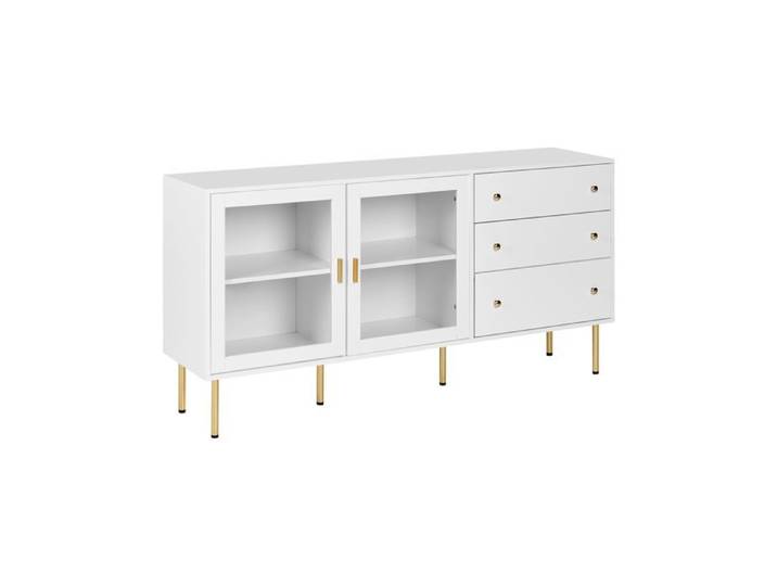 Commode 2 portes MILORA 160 cm Blanc