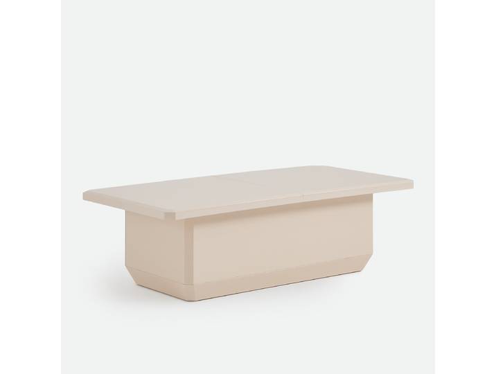 LA REDOUTE Table basse bar avec rangement laquée, finition brillante, ANGILA Beige