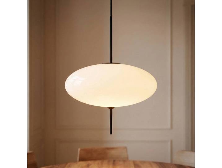 Glas Hängelampe Hikari Lindby, dimmbar, weiß / opal, für Wohn- / Esszimmer, Glas, Modern, Pendelleuchte