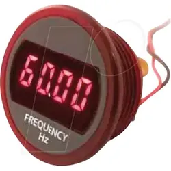 DMR201FMRC - LCD-Einbaumessgerät, Netzfrequenzmesser, rot, 45 - 65 Hz