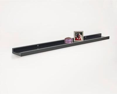 Duraline Wallscapes Black Photo Ledge Wall Shelf