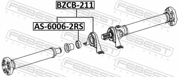 Febest Lagerung, Gelenkwelle Bzcb-211 Für Mercedes