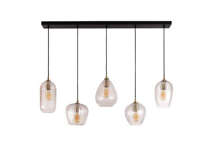 Liadomo Pendelleuchte Smoky, Dekorschirme aus Glas, für Esstische - Glas-Dekor (Diamant) Skandinavisch, Vintage