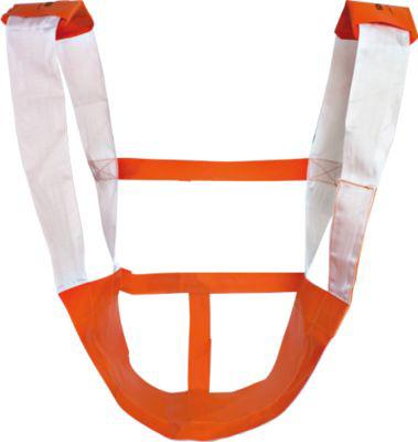 Rettungssitz KOMBI, stabile Klettverbindung, orange