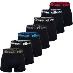 ELLESSE ellesse Herren Boxer Shorts, 7er Pack - Yema 7 Pack Boxer Shorts, Logo, Cotton Stretch, Größe 6XL in Schwarz Schwarz