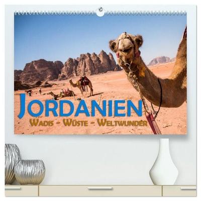 Jordanien - Wadis - Wüste - Weltwunder (hochwertiger Premium Wandkalender 2027 DIN A2 quer), Kunstdruck in Hochglanz