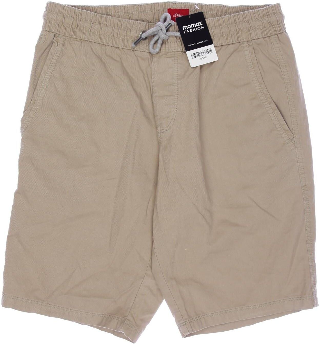 S. Oliver Herren Shorts, Beige, Gr. S, Baumwolle / Synthetik - Second Hand