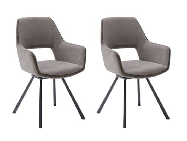 Robas Lund Bayonne Esszimmerstühle Set, Cappuccino Schlamm, 58x90x60