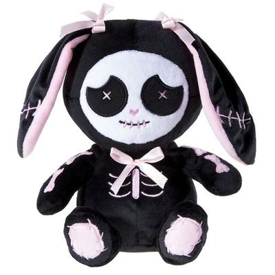 Heunec 454460 - Bunny Tammy, GRS-Plüsch, 20cm, Hase im Tag-der-Toten-Stil mit Skelett-Details, Halloween