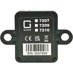 Gude 7210 Temperatur-/Luftfeuchte-/ Luftdruck-Sensor mit 2 Signaleingängen, Thermometer + Hygrometer, Schwarz