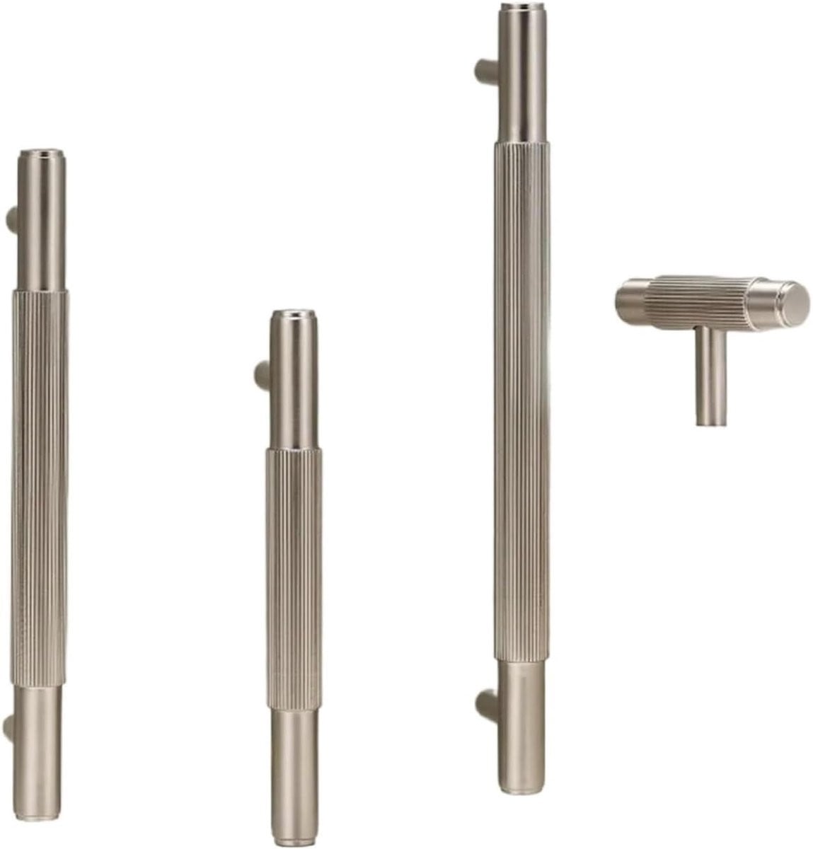 Meubelgrepen Geborsteld Nikkel - Zilver - 10x10 mm