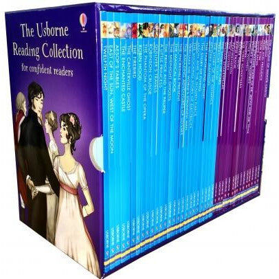 Usborne Reading Collection 40 Books Box Set Series Confident Readers Age 6+ - New Version