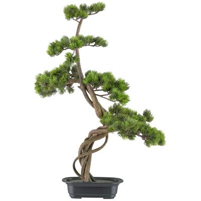 Kunstbonsai CREATIV GREEN "Bonsai Kiefer", grün, B:45cm H:70cm, Kunststoff, Kunstpflanzen, mit elegantem Stamm